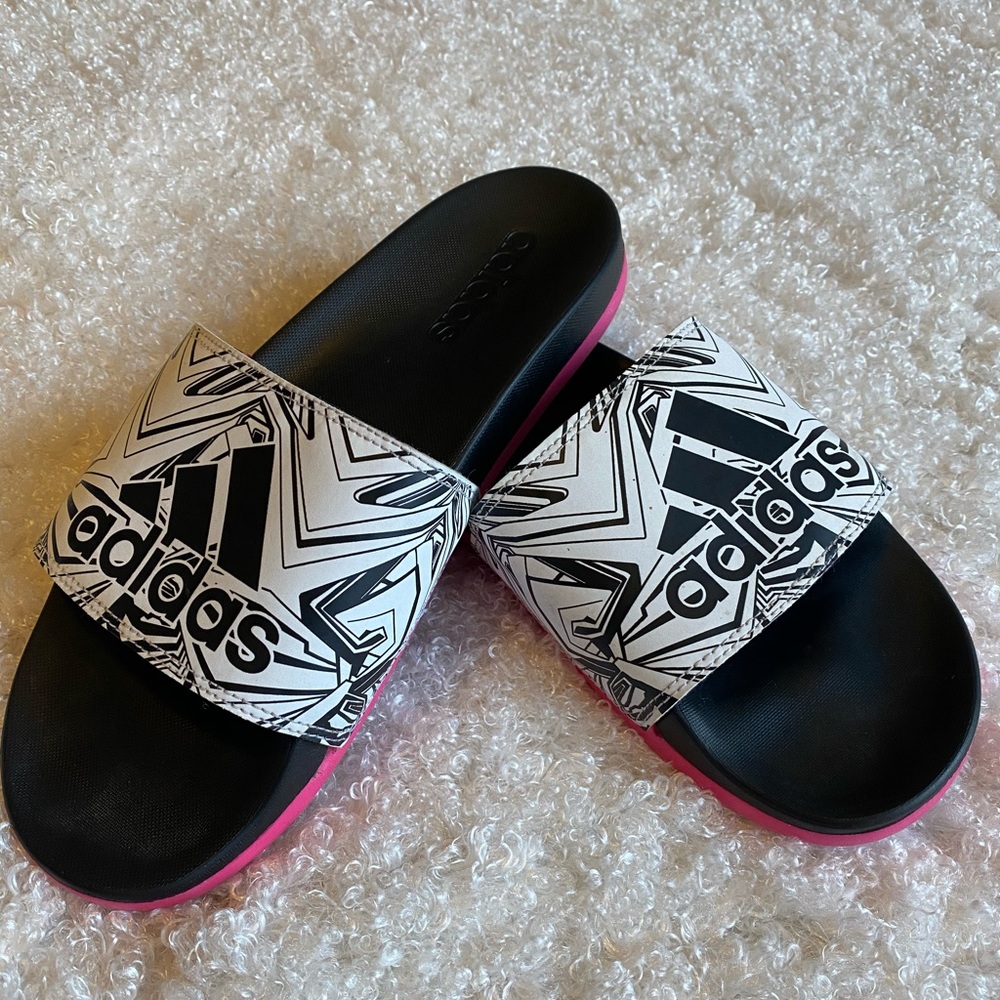 Adidas Slip on Sandals size 9